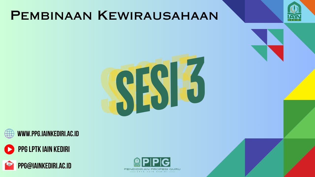 Pembinaan Kewirausahaan Sesi 3