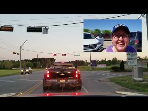 2019-04-10 Driving to the school visited by Trump in Crosby Tx