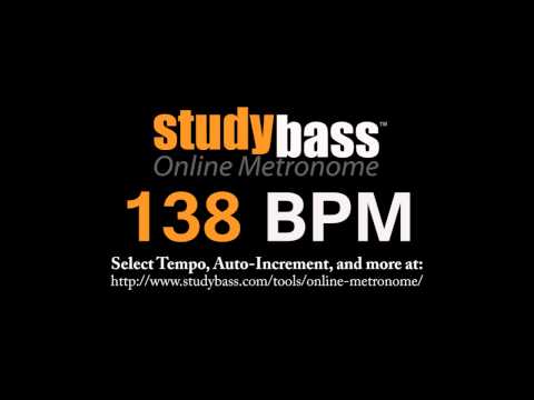 138 BPM Online Metronome (3 min) | StudyBass