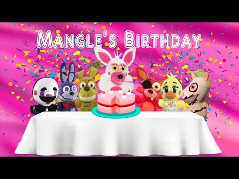 Torta di compleanno di Fnaf Plush-Mangle