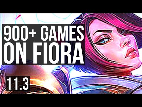 FIORA vs EKKO (MID) | 900+ games, 8/2/6, Godlike, 900K mastery | EUW Grandmaster | v11.3