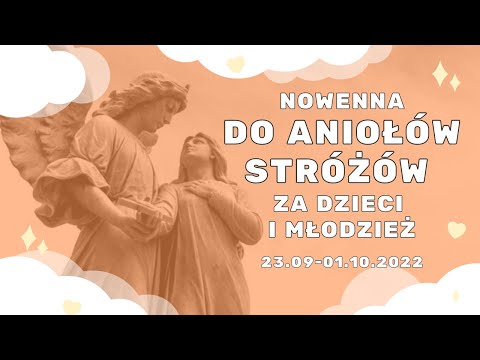 Novena to the Guardian Angels for children and youth - invitation