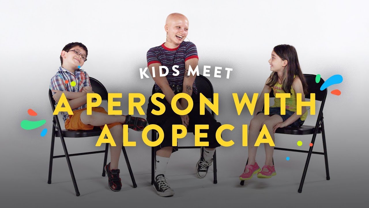 <h1 class=title>Kids Meet a Person with Alopecia | Kids Meet | HiHo Kids</h1>