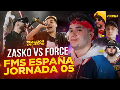 SI FORCE QUISIESE ESTARÍA EN LA LIGA 🔥😱 - FORCE VS ZASKO - REACCIÓN FMS ESPAÑA JORNADA 05