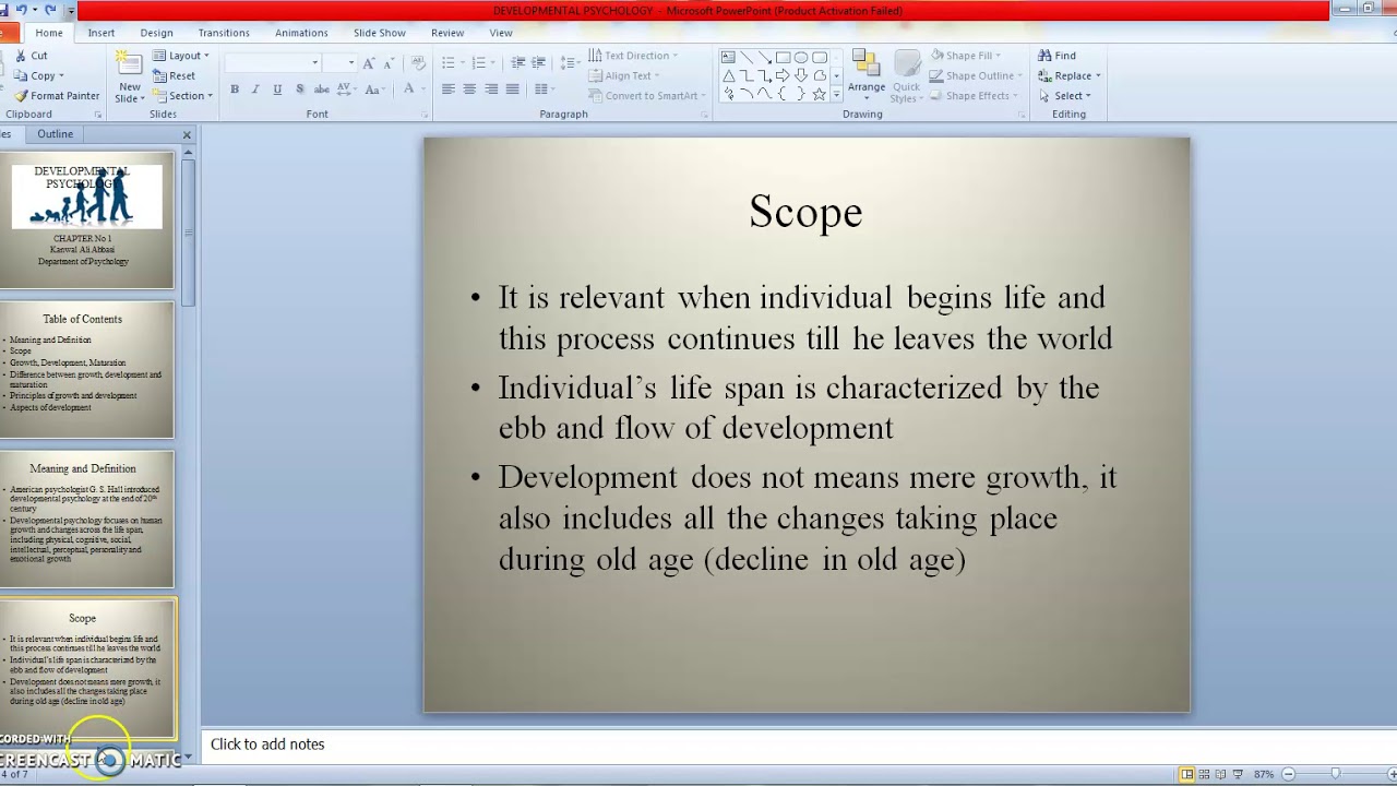 Chapter-1 Developmental Psychology
