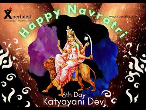 6th Day- In The Form Katyayani Devi..! Xpertalist Wishes All Viewers - #happynavratri Festival....!!