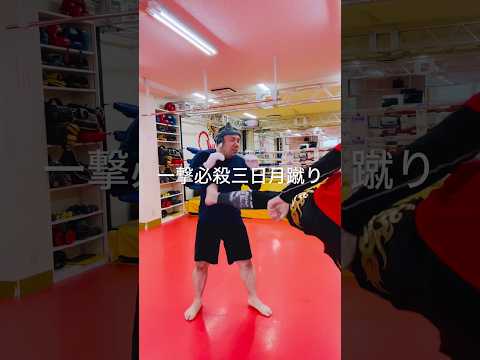 [キックボクシング　トレーニング　格闘技] 一撃必殺三日月蹴り！！　#キックボクシング #トレーニング #格闘技