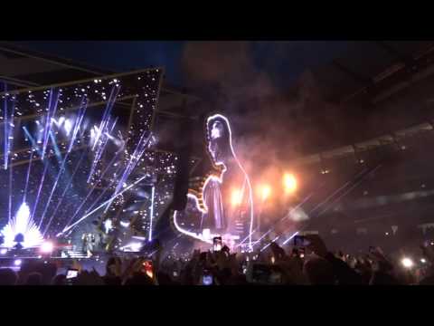 Robbie Williams.  Angels (Live) 2nd June 2017.  Dedicated to those who died in recent attack.