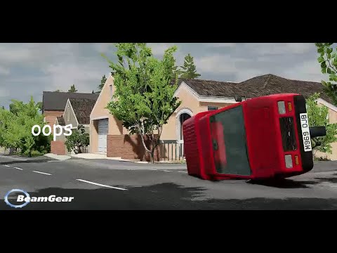 Rolling a Reliant Robin (Made in BeamNG)