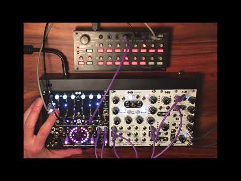 4MS Spherical Wavetable Navigator with 4MS Dual Looping Delay