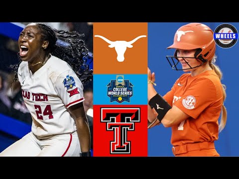 #6 Texas vs #12 Texas Tech  | WCWS Finals Game 2 | 2025 College Softball Highlights