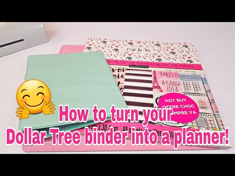 How to turn your Dollar Tree binder into a planner | Planning With Eli