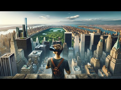 With the Meta Quest 3 / Quest 2, Google Earth VR with WIFI 6 and 5 GHz / New York within reach