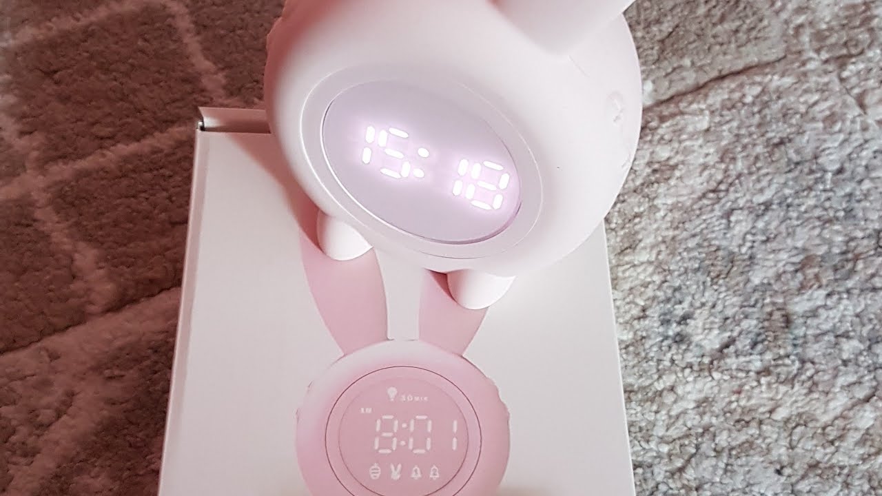 présentation du réveil veilleuse lapin BUNNY