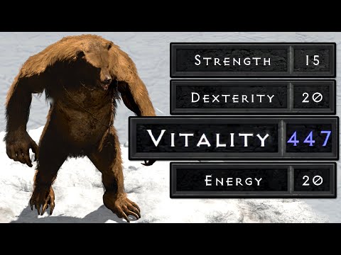 Diablo 2 But I'm Putting ALL My Stats Into Vitality