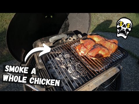 How to Smoke a WHOLE CHICKEN  on the Weber Go Anywhere