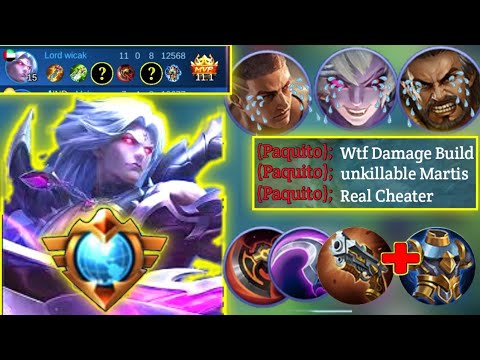 USE THIS BUILD WITH MARTIS TO COUNTER PAQUITO SIDELANE || GLOBAL MARTIS BEST BUILD - MOBILE LEGEND