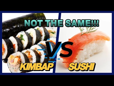 Kimbap vs Sushi 🍙 | Korean Kimbap vs Japanese Sushi Rolls – Ingredients, Culture & Global Popularity