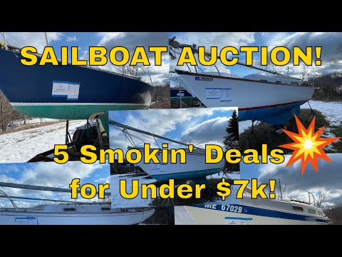 Can You Buy  CHEAP USED SAILBOATS for under $7K in MAINE? - I found FIVE all in one place! Ep. 4