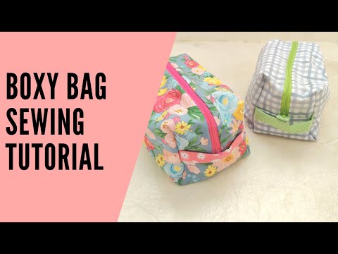 Traveling Box Pouch Sewing Tutorial - Free Pattern