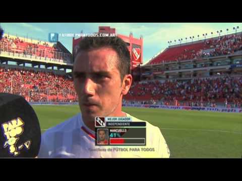 Mancuello:"Lo más importante es que ganó el equipo".Independiente-Tigre.Fecha 13.FPT