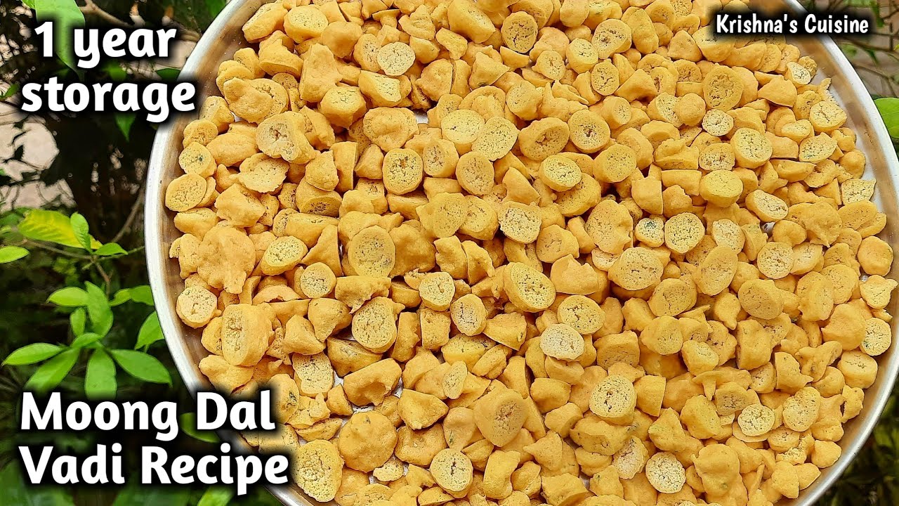 Moong Dal Vadi || Mangodi Recipe || Vadi Recipe || Iskcon Prasad | Krishna's Cuisine #moong_dal_Vadi