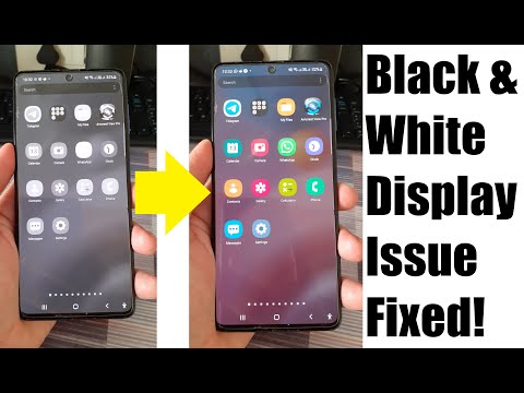 Phone display black and white | Problem solved!