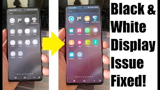 Phone display black and white | Problem solved!