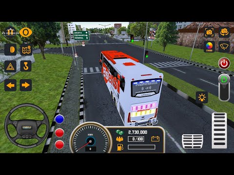 Mobile Bus Simulator New Bus #8 BANDUNG - Android Gameplay FHD