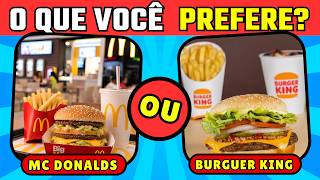 🍕🍔🌮SÓ ESCOLHAS IMPOSSÍVEIS DE COMIDAS! Escolha Uma e Tente Não Se Arrepender! QUIZ DAS ESCOLHAS