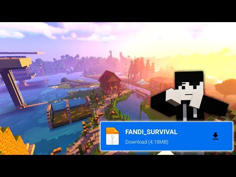 WOW!!  MCPE MAP SURVIVAL WITHOUT CHEAT SIMPLE BUT HORRIBLE COOL !!  Minecraft PE MCPE