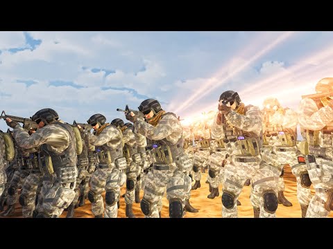 Ultimate EPIC BATTLE SIMULATOR 2 - 200  SUPER MODERN SOLDIERS VS 10.000.00 MILLION ZOMBIES | UEBS 2