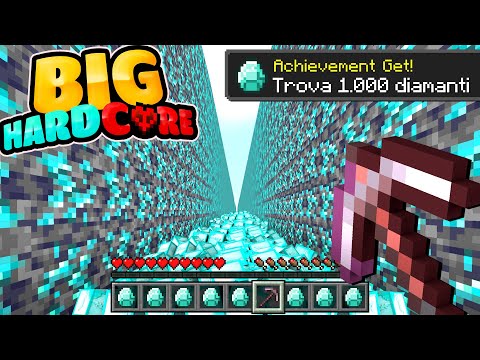 SCAVO 1.000 DIAMANTI NELLA BIG HARDCORE - MINECRAFT ITA
