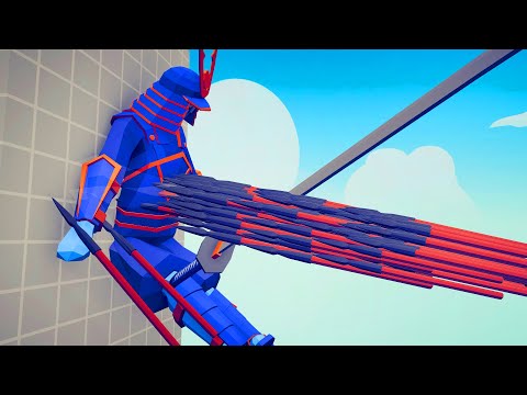 SUPER SPEED BALLISTA PINNING EVERY UNIT TO THE WALL - TABS Totally Accurate Battle Simulator