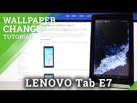 Lenovo Tab E7 - Default Wallpapers Presentation