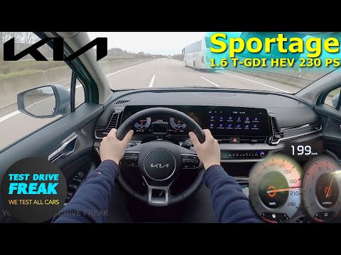 2022 Kia Sportage 1.6 T-GDI HEV 4WD 230 PS TOP SPEED AUTOBAHN DRIVE POV