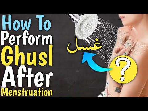 How to Perform Ghusl after Menstruation || Ritual Bath in Islam || Step by Step Full Guide Tutorial