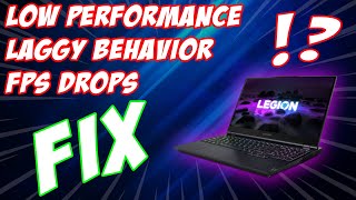Fix low performance on Lenovo Legion 5 and get MORE FPS!!!