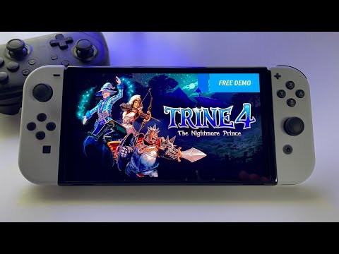 Trine 4: The Nightmare Prince - REVIEW | Switch OLED handheld gameplay