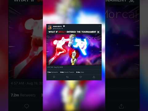 What if Broly entered the tournament☠️||| #short #shortvideo #anime #goku #dragonball #edit #capcut