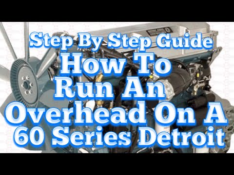 How To Do A Full Overhead On A Detroit 60 Series ! Taught by an ASE certified Detroit technician.