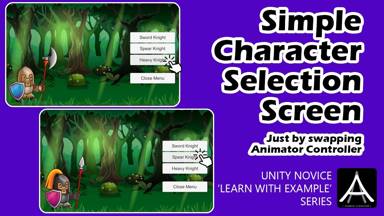 Unity Beginners - Simple Character Selection Screen