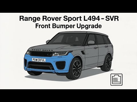 Range Rover Sport L494 2015 Front Bumper Fitting Guidance for SVR Bumper (genuine)