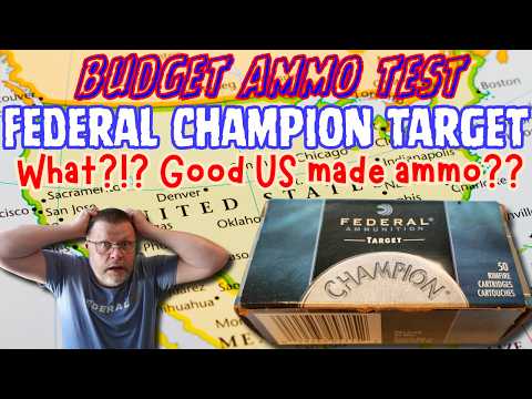 Federal Champion Target – Budget Ammo Acting Like Match? | 50 Yards + Pennies Challenge