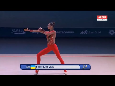 2019.04.28 Баку - Никольченко Влада 2002 🇺🇦UKR - Булавы 21,400 🥉 - World Cup Baku 2019