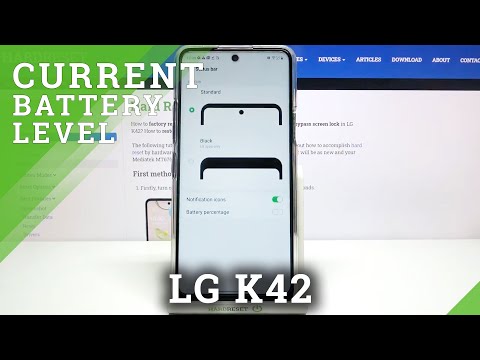 How to Activate Battery Percentage in LG K42 - Show Batter Level
