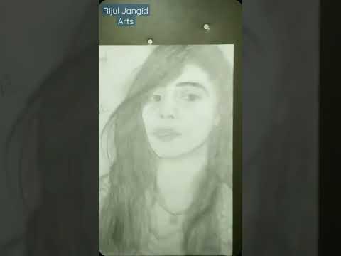 Sketch of My lovely Sister 💙 🎨Artwork by▶️ Rijul Jangid Arts #portrait #drawing #sketch #pencil
