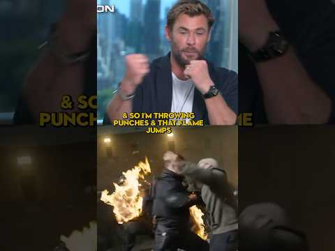 Chris Hemsworth’s Arm Catches Fire In This Fight Scene!