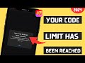 How to fix your code limit has been reached on apple music 2024 || on iPhone iOS 17