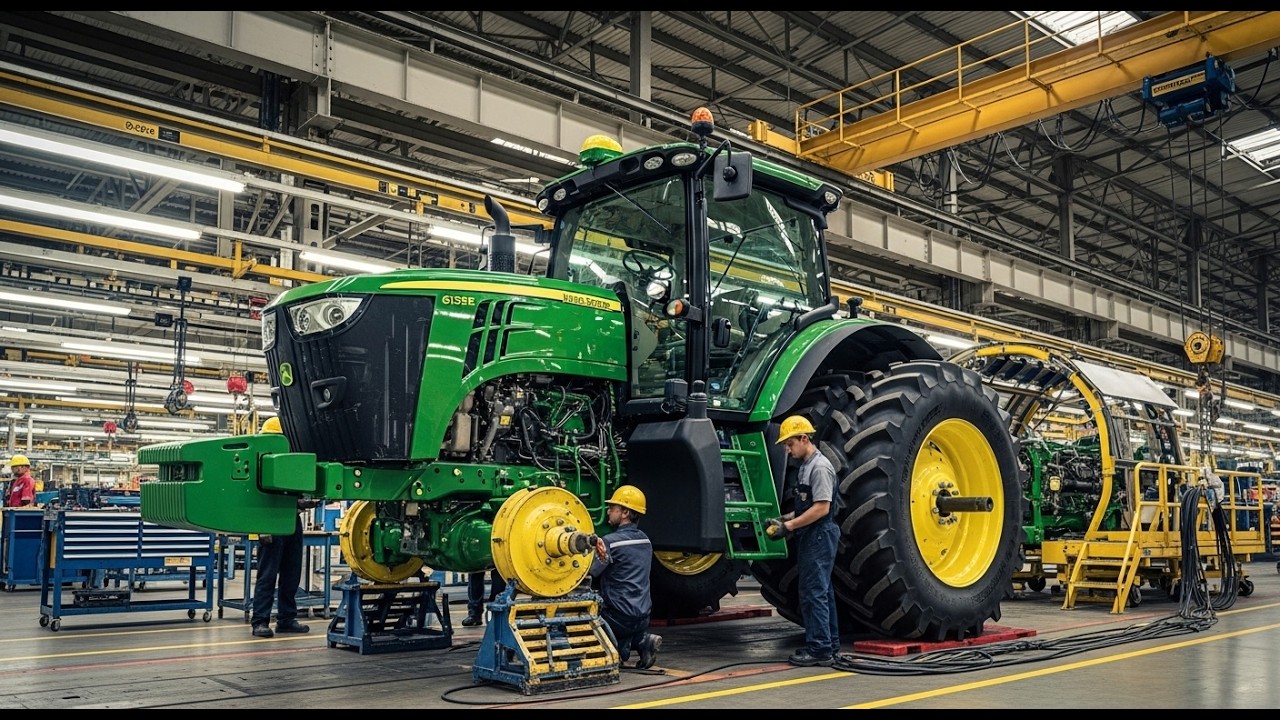John Deere 6135E Tractor Production – Inside the USA World Class Manufacturing Plant